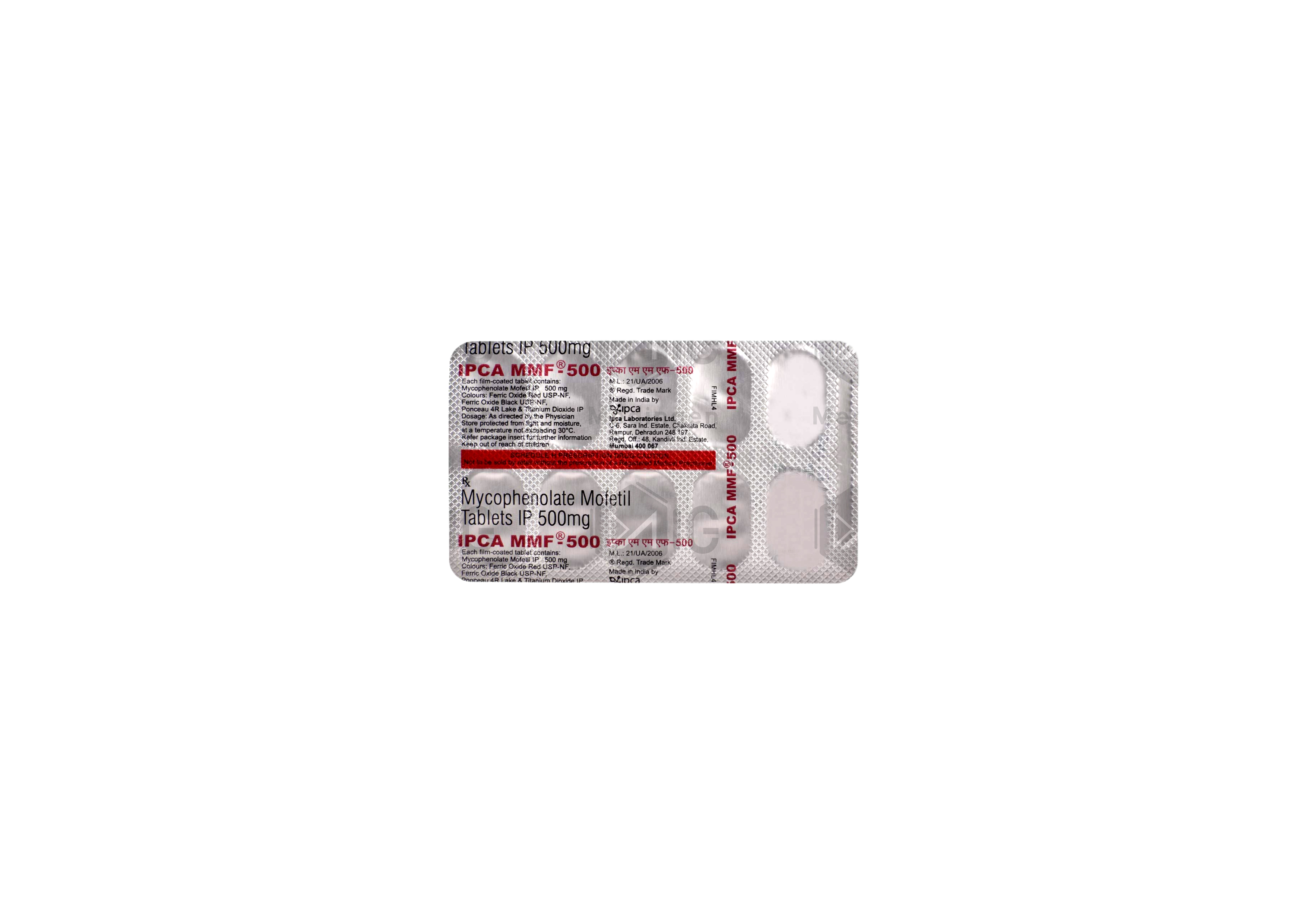 IPCA MMF 500MG 10'S